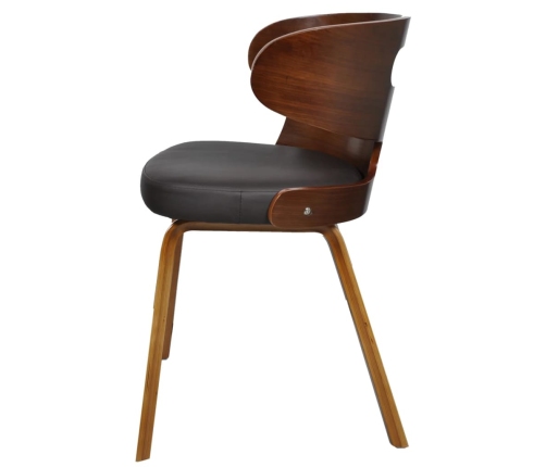 vidaXL virtuves krēsli, 2 gab., brūni, mākslīgā āda