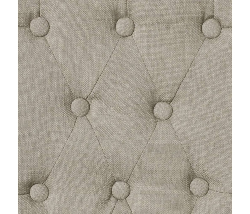 vidaXL virtuves krēsli, 6 gab., dzeltenbrūns audums