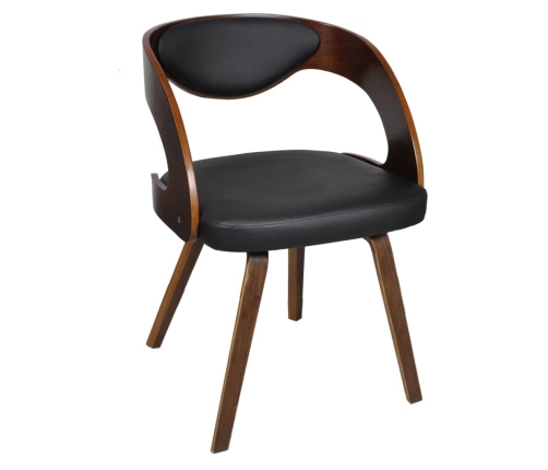 vidaXL virtuves krēsli, 6 gab., brūna mākslīgā āda