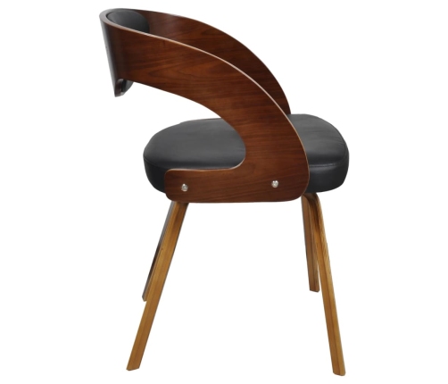 vidaXL virtuves krēsli, 6 gab., brūna mākslīgā āda