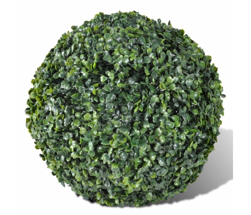 Mākslīgie Krūmi 2 gab. 35 cm Ø ar LED gaismiņām, Saules Baterijām