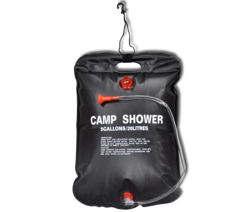 Kempinga duša, solārā āra duša, 20 L, 2 gab.