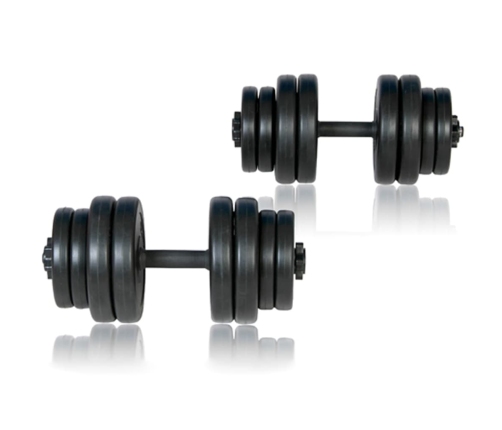 vidaXL saliekams svaru sols ar svaru stieni un hantelēm