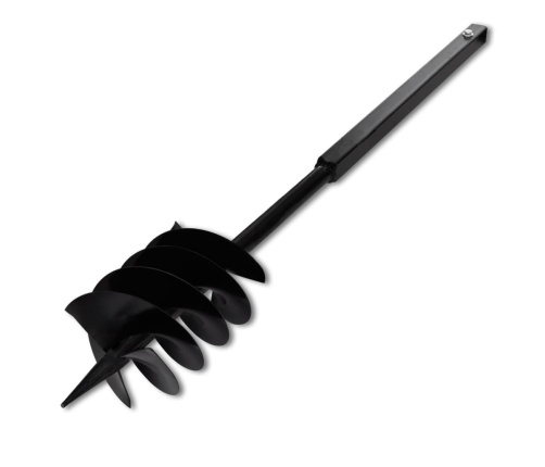 Zemes urbis ar trīs spirālēm, 180 mm, melns tērauds