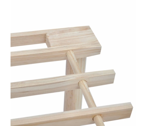 vidaXL trīsdaļīgi apavu plaukti, 2 gab., egles masīvkoks