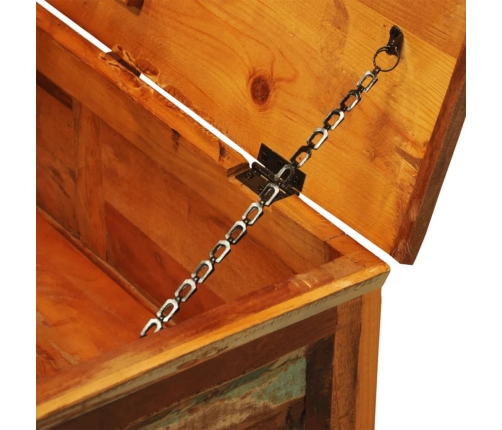 vidaXL kafijas galdiņš, uzglabāšanas lāde, antīks, pārstrādāts koks