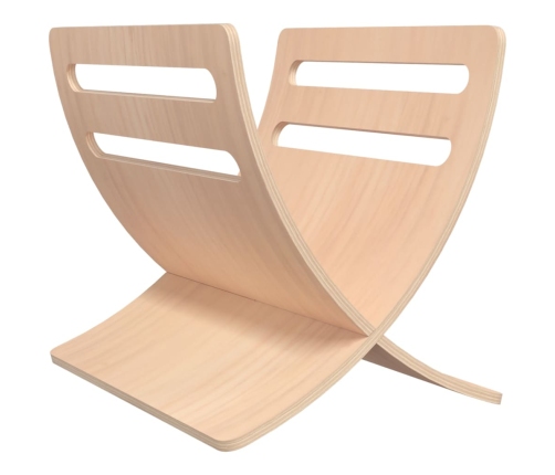 vidaXL žurnālu turētājs, dabīga koka krāsa, koks