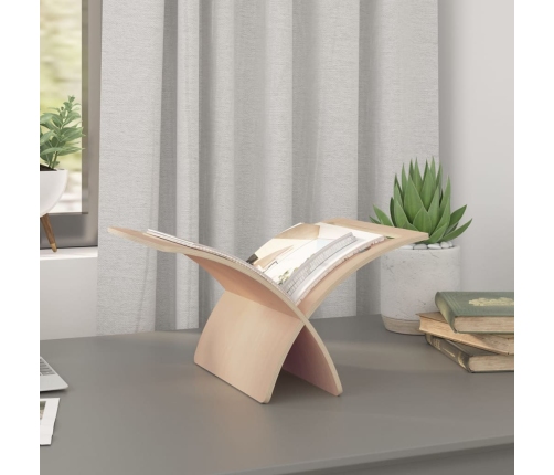 vidaXL žurnālu turētājs, dabīga koka krāsa, koks