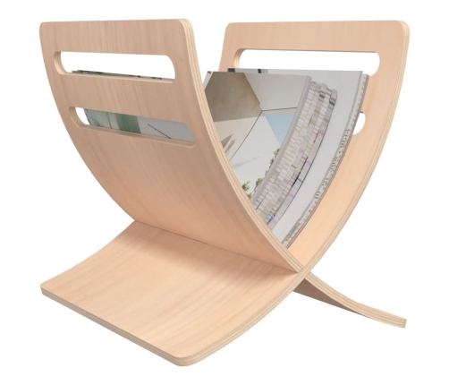 vidaXL žurnālu turētājs, dabīga koka krāsa, koks