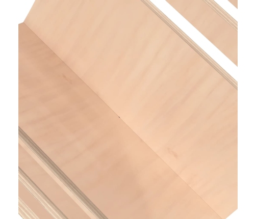 vidaXL žurnālu turētājs, dabīga koka krāsa, koks