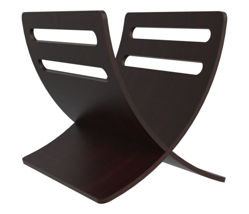 vidaXL žurnālu turētājs, brūns koks