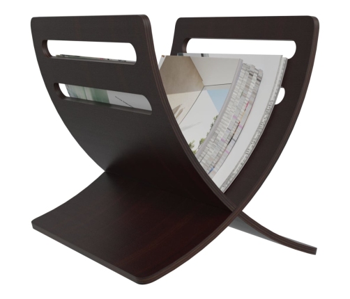 vidaXL žurnālu turētājs, brūns koks