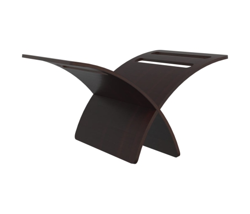 vidaXL žurnālu turētājs, brūns koks