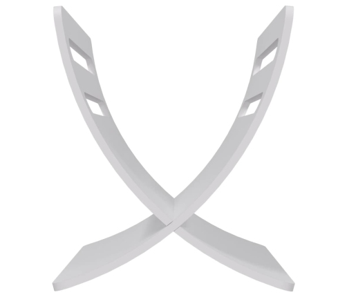 vidaXL žurnālu turētājs, balts koks