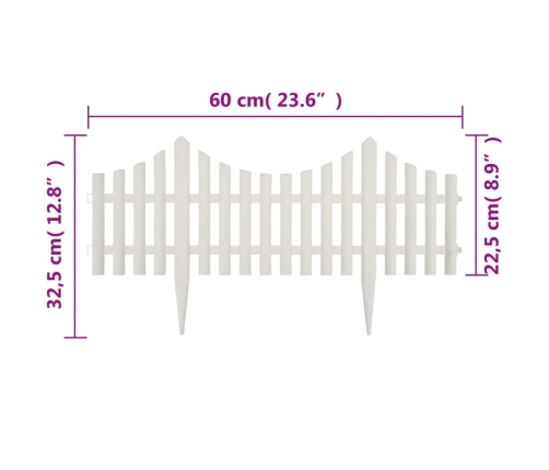 Zāliena apmales, 17 gab., baltas, 10 m