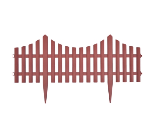 vidaXL zāliena sadalītāji, 17 gab., 10 m, brūni