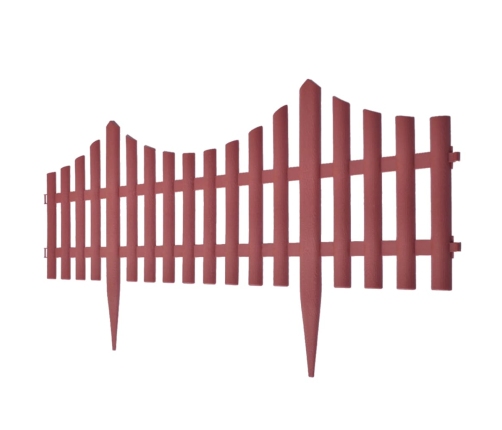 vidaXL zāliena sadalītāji, 17 gab., 10 m, brūni