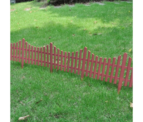 vidaXL zāliena sadalītāji, 17 gab., 10 m, brūni