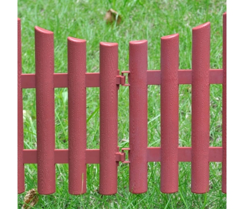 vidaXL zāliena sadalītāji, 17 gab., 10 m, brūni