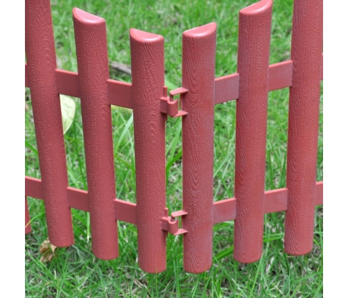 vidaXL zāliena sadalītāji, 17 gab., 10 m, brūni