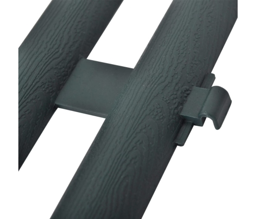 vidaXL zāliena sadalītāji, 17 gab., 10 m, zaļi