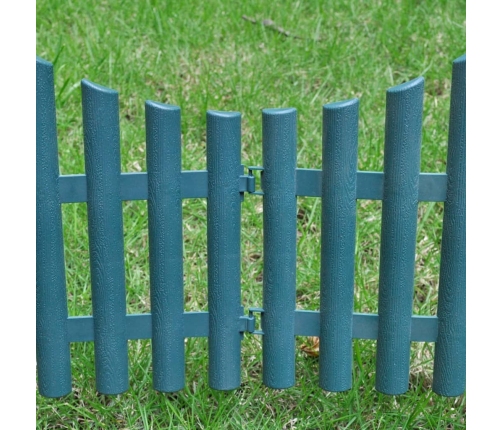 vidaXL zāliena sadalītāji, 17 gab., 10 m, zaļi