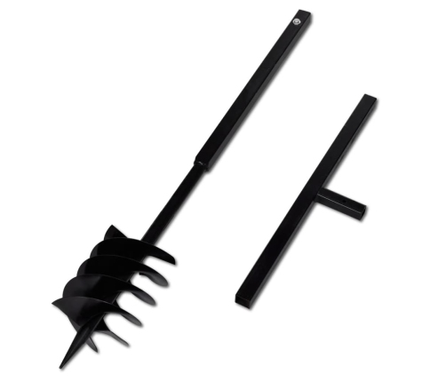 Zemes Urbis ar Rokturi 180mm un Pagarinājuma Caurulēm 13m, Tērauds