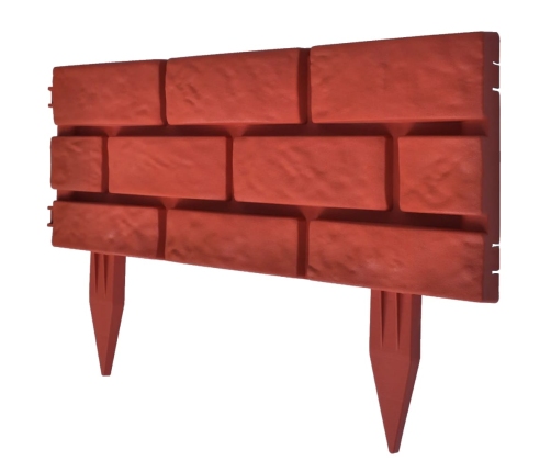 Zāliena apmales, ķieģeļu dizains, 11 gab.