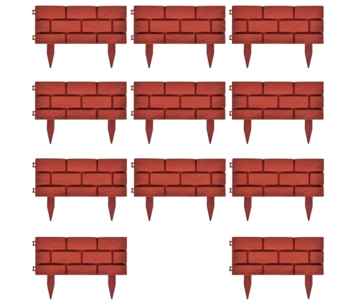 Zāliena apmales, ķieģeļu dizains, 11 gab.