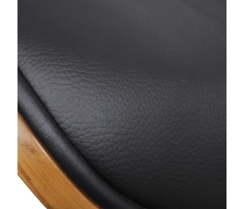 vidaXL virtuves krēsli, 4 gab., liekts koks un mākslīgā āda