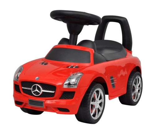 vidaXL bērnu auto, stumjams ar kājām, sarkans