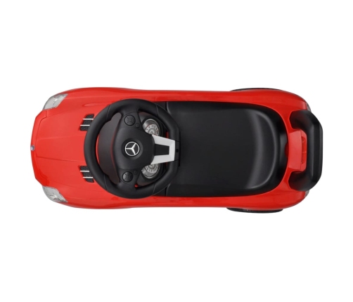 vidaXL bērnu auto, stumjams ar kājām, sarkans