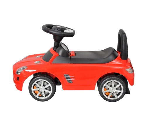 vidaXL bērnu auto, stumjams ar kājām, sarkans