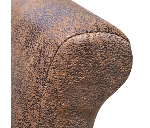 vidaXL virtuves krēsli, 6 gab., brūna mākslīgā āda