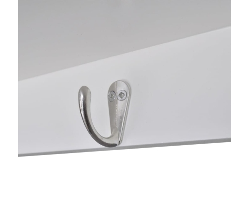 vidaXL virtuves sienas plaukts, balts koks