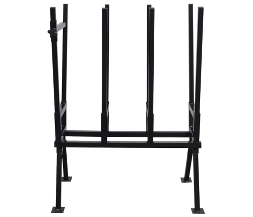 Malkas Zāģēšanas Statīvs Ar Pulvera Pārklājumu, Melns