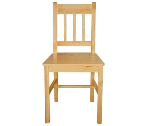 vidaXL virtuves krēsli, 2 gab., priedes koks