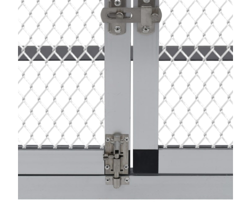 vidaXL vistu būris ar vietu pastaigām un perētavu, alumīnijs