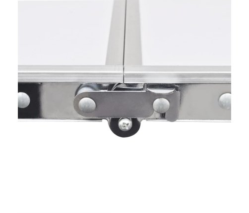 Saliekams kempinga galds un 6 taburetes, regulējams augstums, 180x60cm