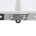 Saliekams kempinga galds un 6 taburetes, regulējams augstums, 180x60cm