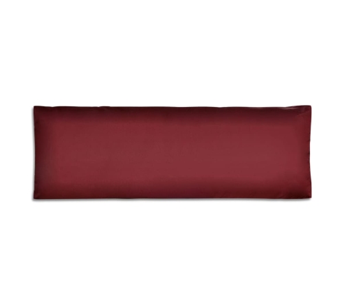 vidaXL atzveltnes spilvens, 120x40x10 cm, polsterēts, vīna sarkans