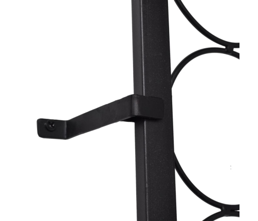 vidaXL vīna pudeļu plaukts, 108 pudelēm, metāls