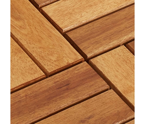 vidaXL terases flīzes, 10 gab., 30x30 cm, akācijas koks