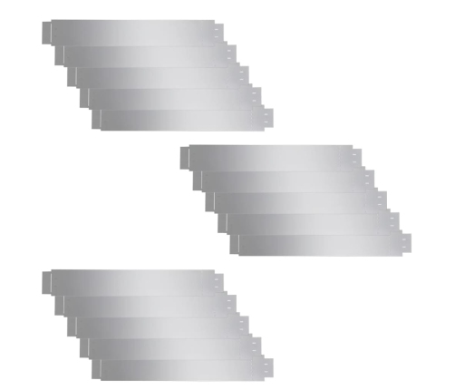 Zāliena apmales, 15 gab., cinkots tērauds, 100x14 cm