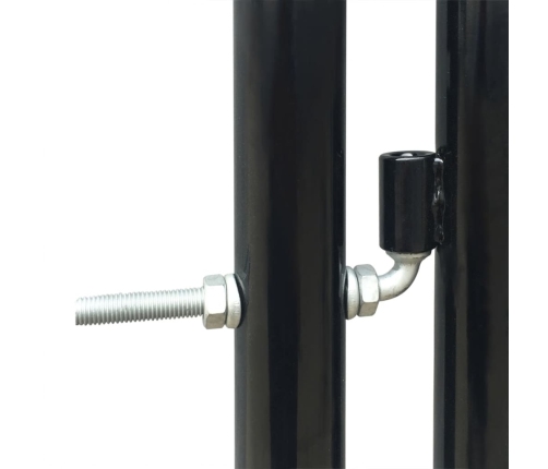 Vienviru Vārti, Melni, 100X225 Cm Vidaxl