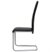 vidaXL konsoles virtuves krēsli, 2 gab., melna mākslīgā āda