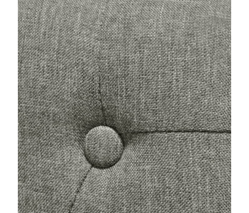 vidaXL virtuves krēsli, 2 gab., pelēks audums