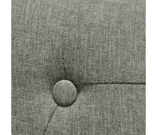 vidaXL virtuves krēsli, 4 gab., pelēks audums