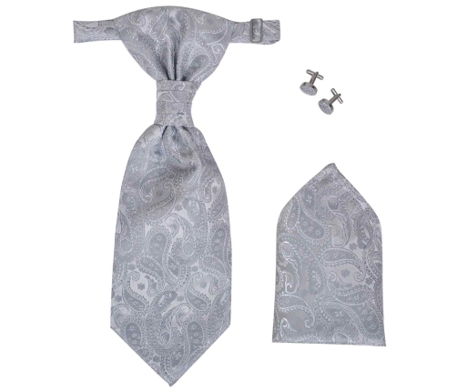 Vīriešu Kāzu Veste Komplekti Sudraba 56 Poliesters Vidaxl