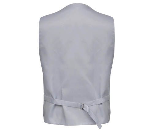 Vīriešu Kāzu Veste Komplekti Sudraba 56 Poliesters Vidaxl